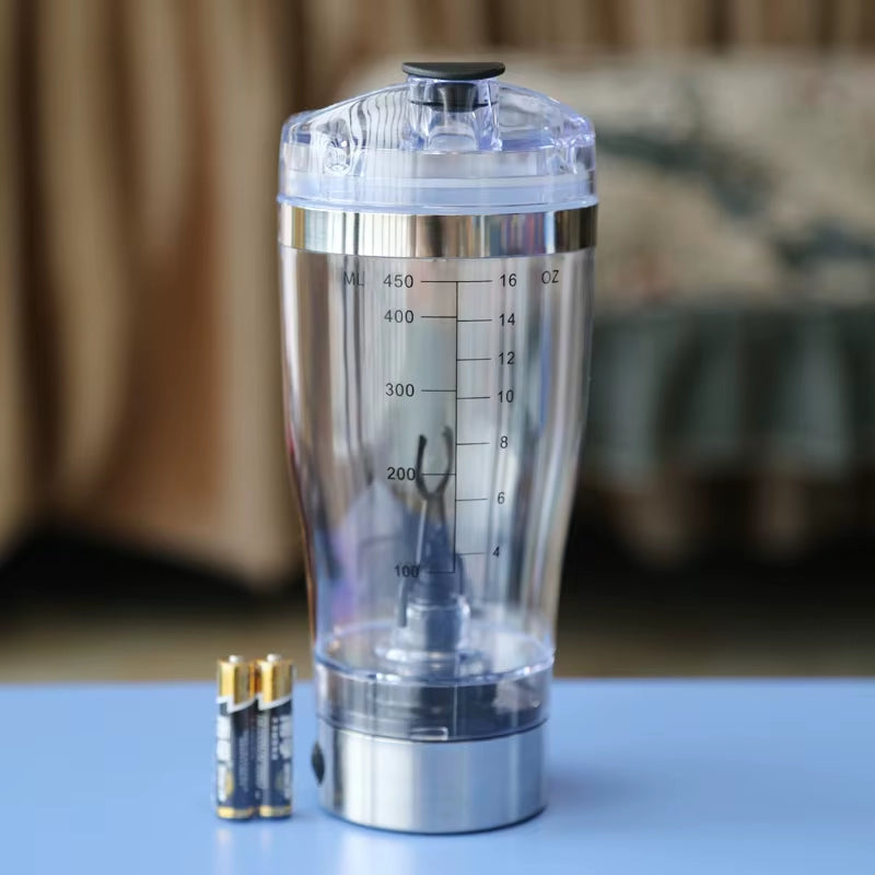 600Ml Electric Protein Shake Stirrer USB Shake Bottle Milk Coffee Blender Kettle Sports and Fitness Charging Electric Shaker Cup