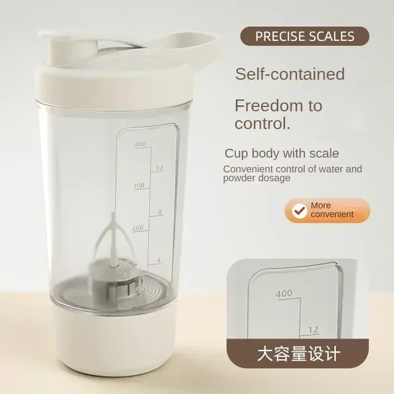 Portable Electric Protein Shaker - USB Rechargeable Blender Bottle